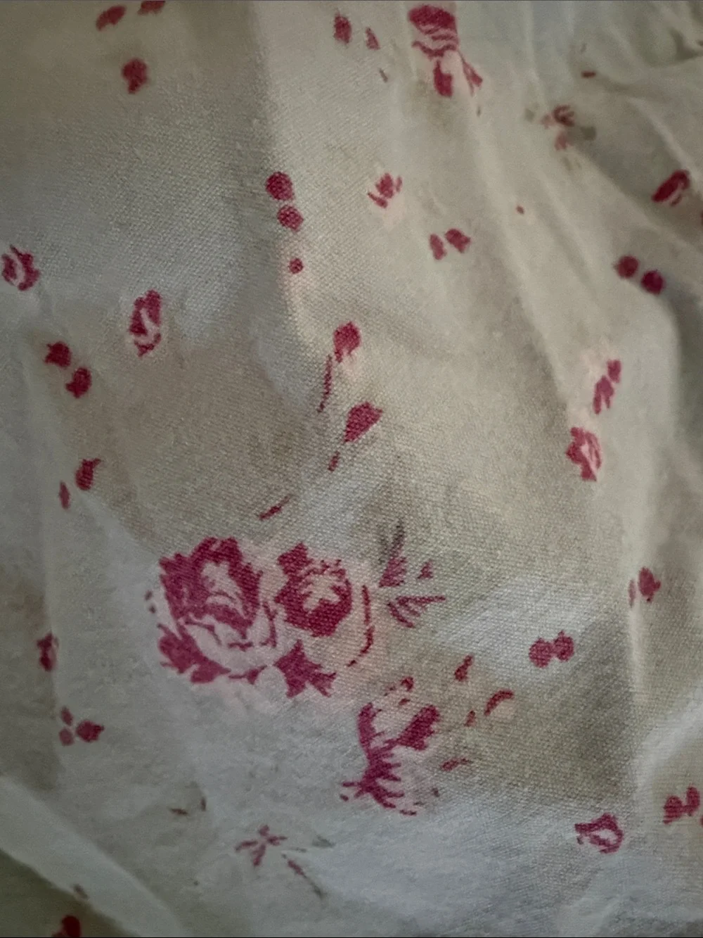 Shabby Chic Pink Rose Floral Comforter on Sage-Green